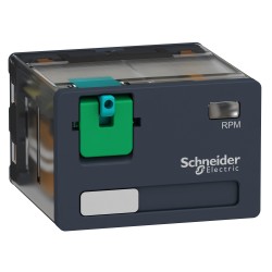Przekaźnik mocy wtykowy, Zelio RPM, 4 styki przełączne, 24 V DC RPM41BD