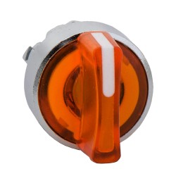 Napęd przełącznika 3-położeniowego 22mm podświetlany samoczynny powrót pomarańczowy ZB4BK1853