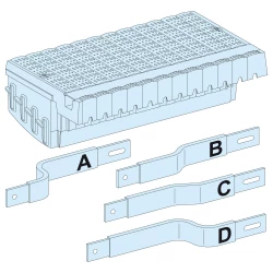 Łącznik szyn 250x450x130mm 4P 675A 750V AC LVS04404