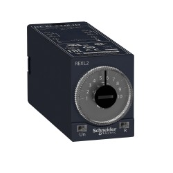 Przekaźnik czasowy opóźniający załączenie- 0,1 s..100 h, 230 V AC, 2 OC REXL2TMP7