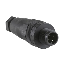 Konektor proste męski, M12, 4-pinowe,, dławik kablowy Pg 7 XZCC12MDP40B