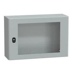 Spacial S3D przezr. drzwi bez pł.mont.wys.400xW600xD200 IP66 IK08 RAL7035, NSYS3D4620T