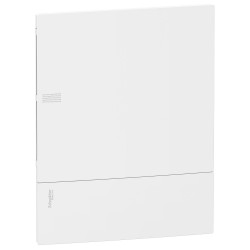 Panel przedni z drzwiami pełnymi białymi do rozdzielnicy Mini Pragma MIP30212