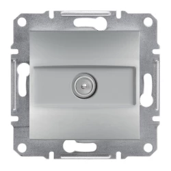 ASFORA Gniazdo TV przelotowe (4dB) bez ramki aluminium EPH3200261