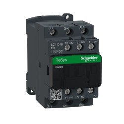 Stycznik mocy I= 18A AC-3, styki pom. 1NC+1NO, nap. cewki 110 V DC LC1D18FD