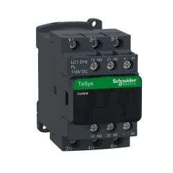 Stycznik mocy I= 18A AC-3, styki pom. 1NC+1NO, nap. cewki 110 V DC LC1D18FL