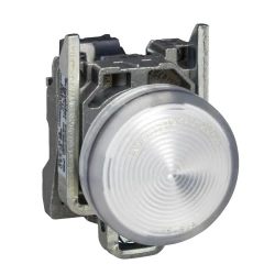 Wskaźnik św. okr. O 22, IP65, biały, zintegr. LED, 240 V, ATEX XB4BVM1EX