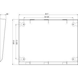 Daszek 1200x400mm NSYSC1240