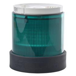 Element świetlny O 70mm, światło migąjace, ziel., IP65 24 V XVBC5B3